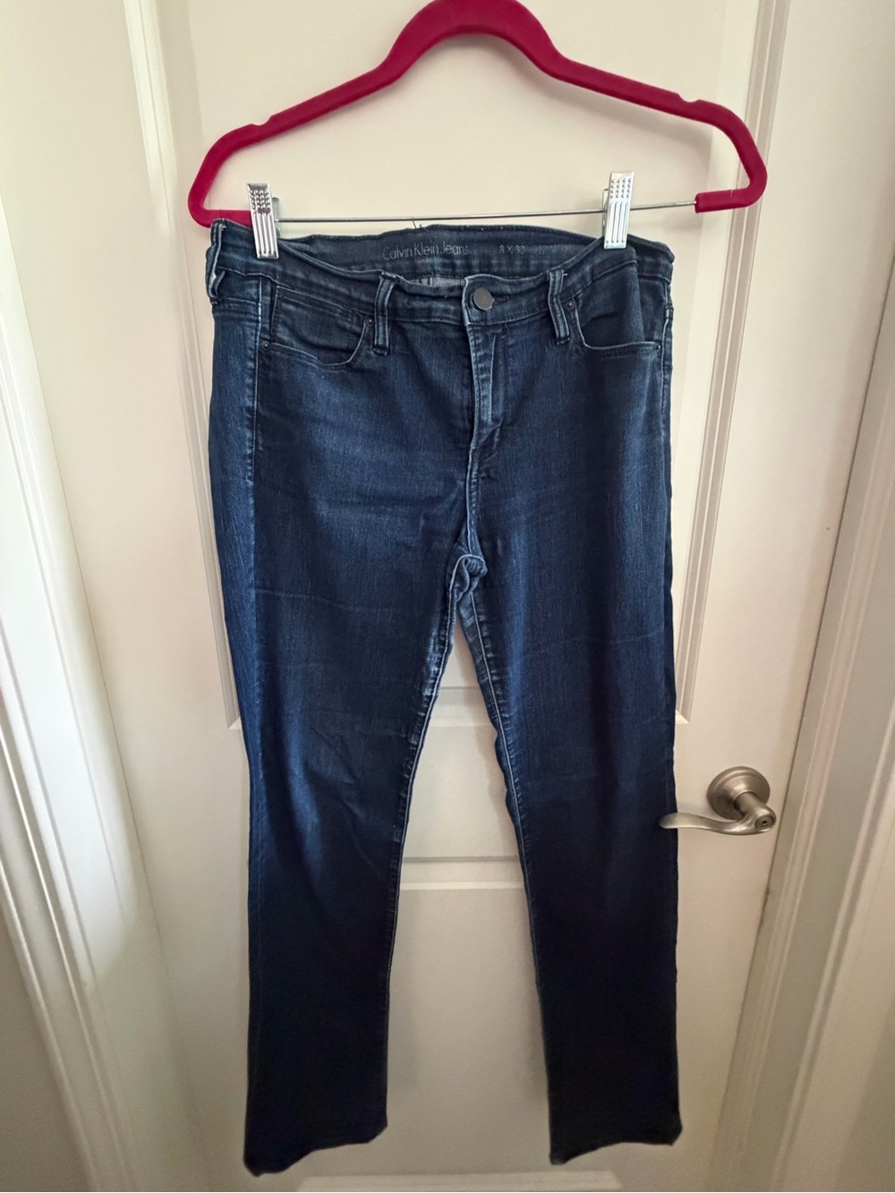 Calvin Klein Dark Blue Straight Leg Women’s Jeans
